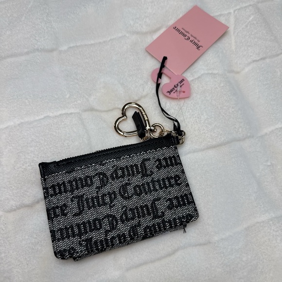 Juicy Couture Black Wallet with Heart and Fruit Accents - Picture 2 of 3